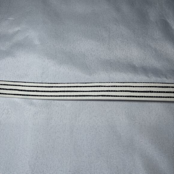 Women's Fossil Belt Cream Blue Stripe w/ Brown Leather Accent Size S EUC - Picture 7 of 10